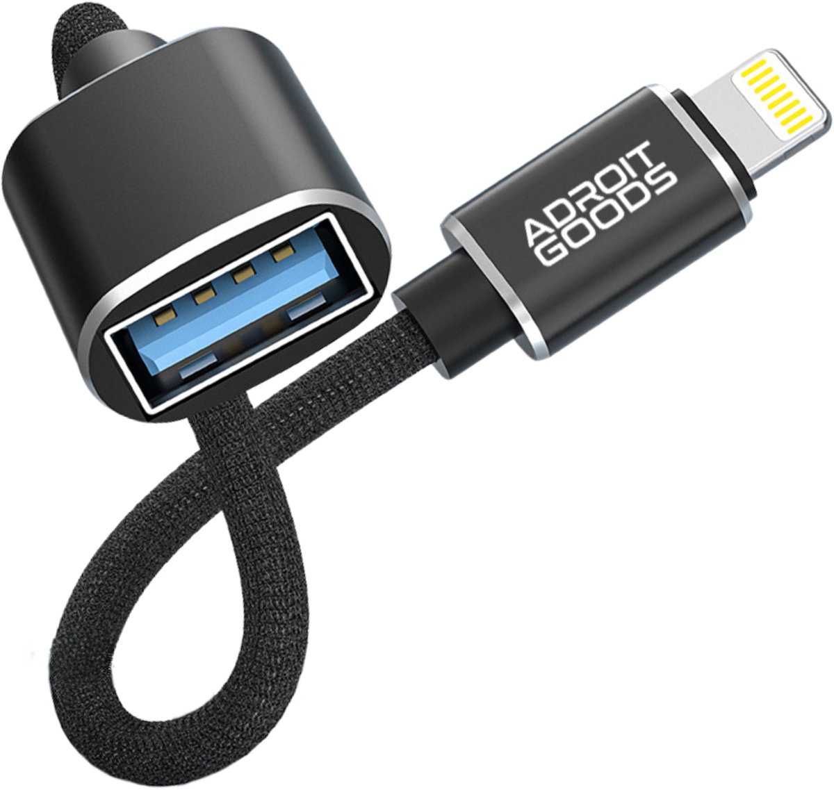 AdroitGoods USB OTG Adapter – Geschikt voor Apple iPhone, iPad en lightning - On-The-Go (OTG) technologie