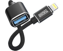 AdroitGoods USB OTG Adapter – Geschikt voor Apple iPhone, iPad en lightning - On-The-Go (OTG) technologie