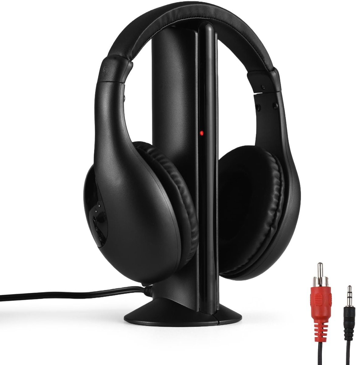 SnelShoppen - Draadloze TV Hoofdtelefoon voor Senioren en TV Liefhebbers, Lichtgewicht Over-Ear Headset met 30 Meter Bereik en Hi-Fi Geluid