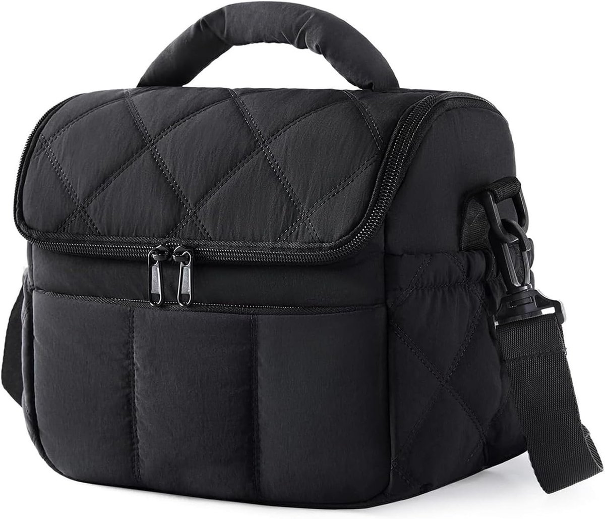 SnelShoppen - Isolerende Koeltas voor Dames en Heren, Dubbele Laag Lunchtas, Lekvrij, Geïsoleerd, Lichtgewicht, Draagbare Koelbox, Compact voor Werk,