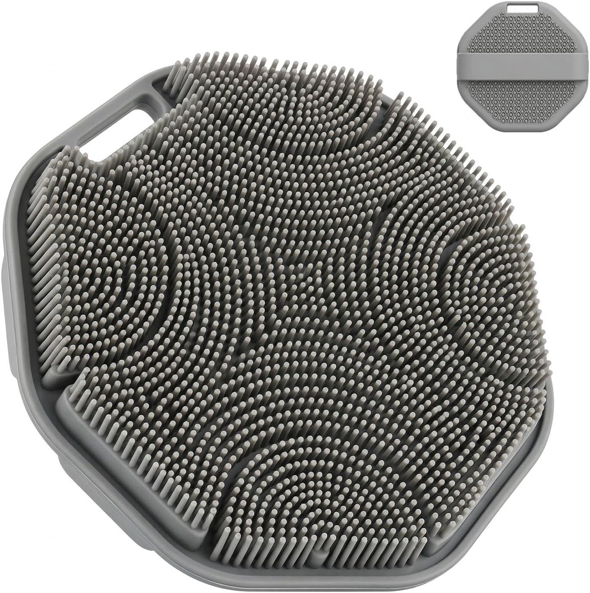 SnelShoppen - Siliconen Lichaamsborstel - Doucheborstel voor Gevoelige Huid - Antibacterieel en Sneldrogend - Zachte Body Scrubber met Massagefunctie