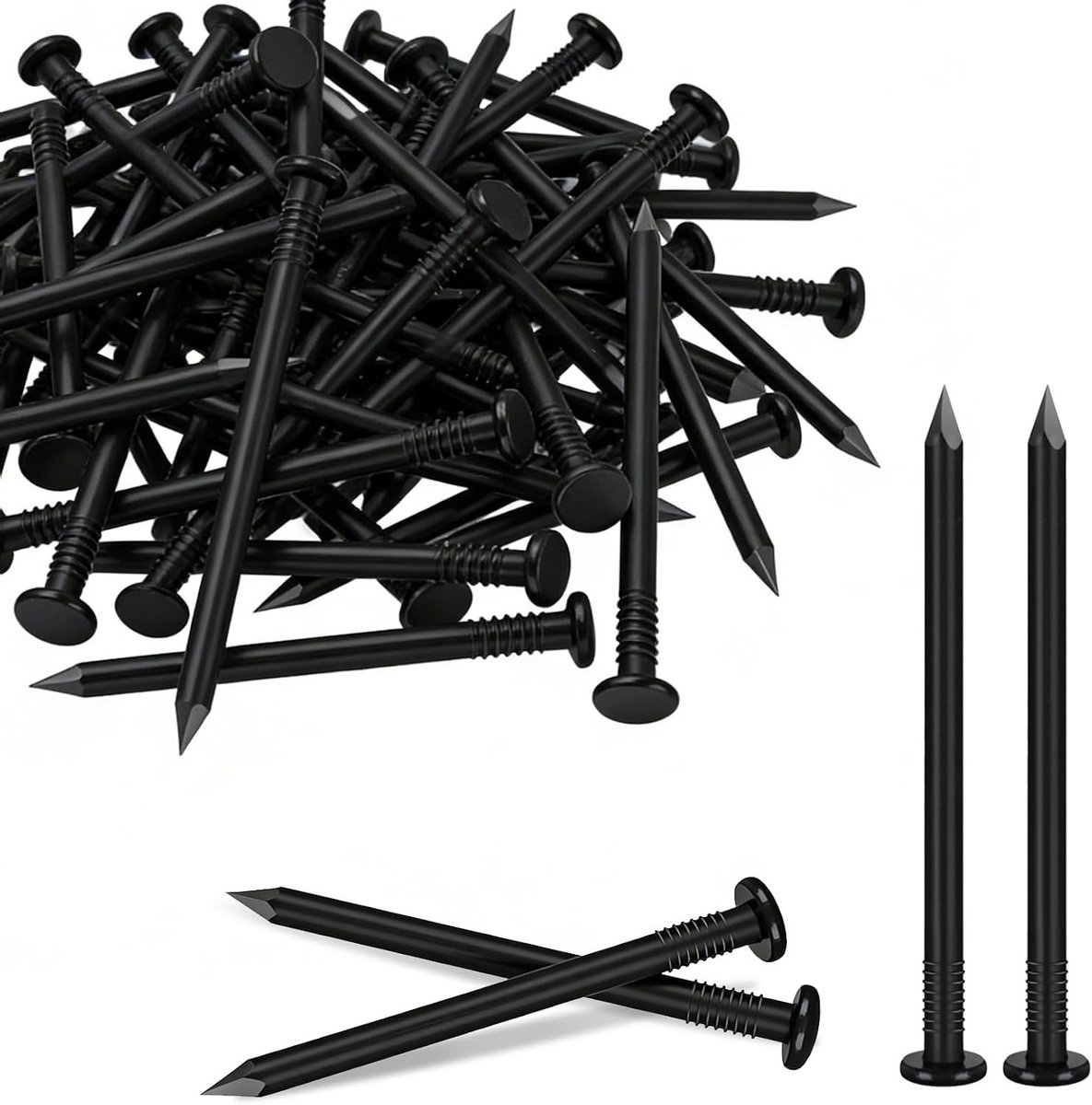 160 stuks 20mm stalen spijkers voor beton, ideaal voor constructie en reparatie
