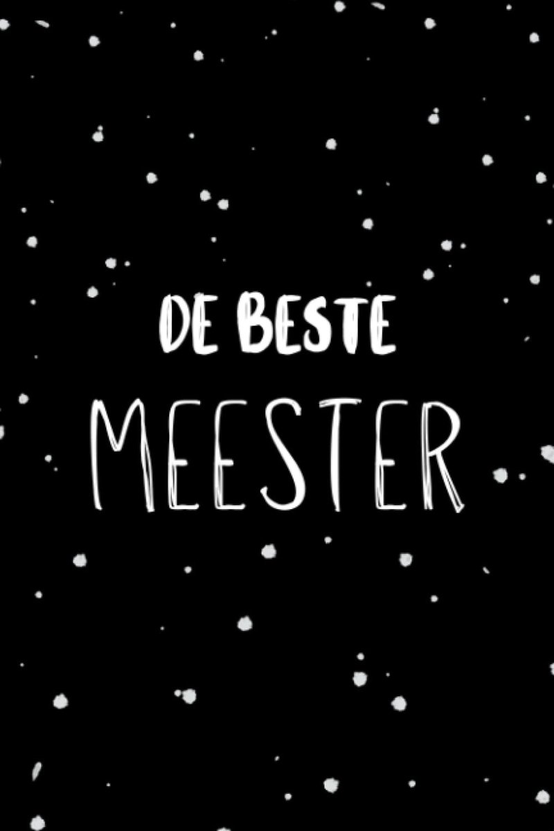 SnelShoppen - Notitieboek A5 de Beste Meester | Meester Cadeau | Afscheidscadeau Meester Basisschool | Persoonlijk Notitieboek voor Leerkrachten