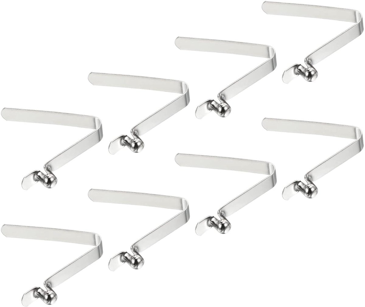 SnelShoppen - 8x Manganese Staal Push Rod Clips - 6.5 x 5 mm Verstelbare Bevestigingsknoppen voor Camping Tent, Tentstokken en Outdoor Gebruik