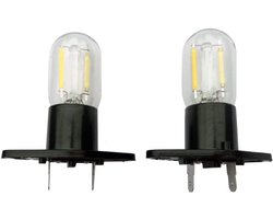SnelShoppen - QLEE Z187 LED Magnetron Lamp 1.5W Vervangingslamp voor Koelkast en Magnetron, 20W Equivalent, 2 Stuks, 50000 Uur Levensduur, Daglicht 50