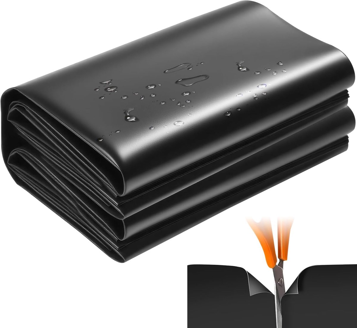 SnelShoppen - Pond Liner Tuin Vijver 2m x 3m x 0.2mm HDPE - Waterdicht - Isolatie voor Tuinvijver - Perfect voor Fonteinen en Watervallen