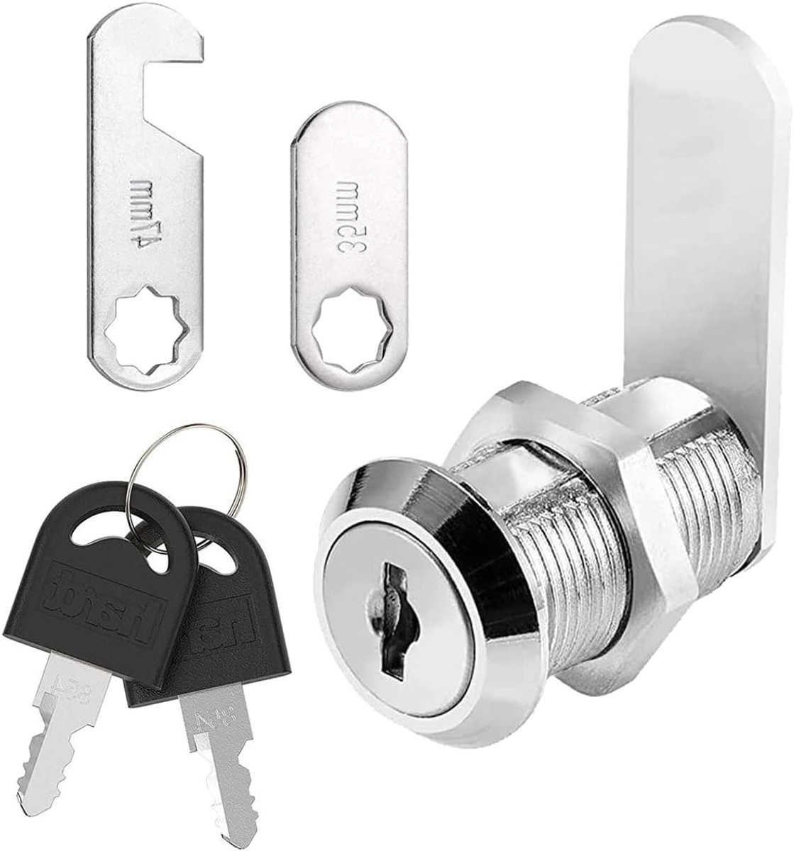 SnelShoppen - 20mm Beveiligingsbrievenbus Slot, Kastdeur Cam Lock met Sleutels, Duurzaam Zinklegering, Universele Ladeslot voor Gereedschapskist, Meub