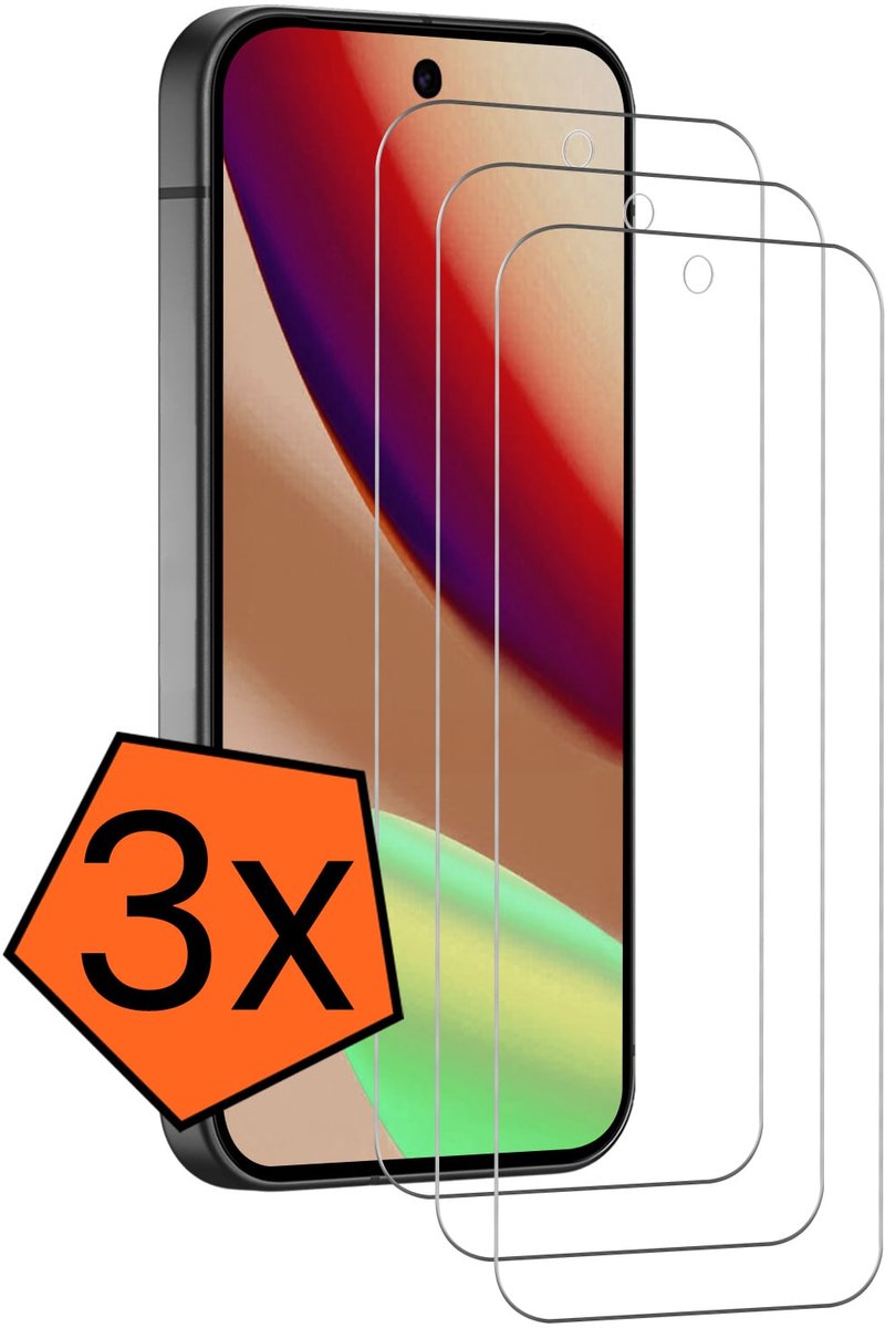 Screenprotector - 3 Stuks - Geschikt voor Google Pixel 11 Pro XL - Extra Sterk - Gehard Glas - Beschermglas - Tempered Glass - Screen Protector