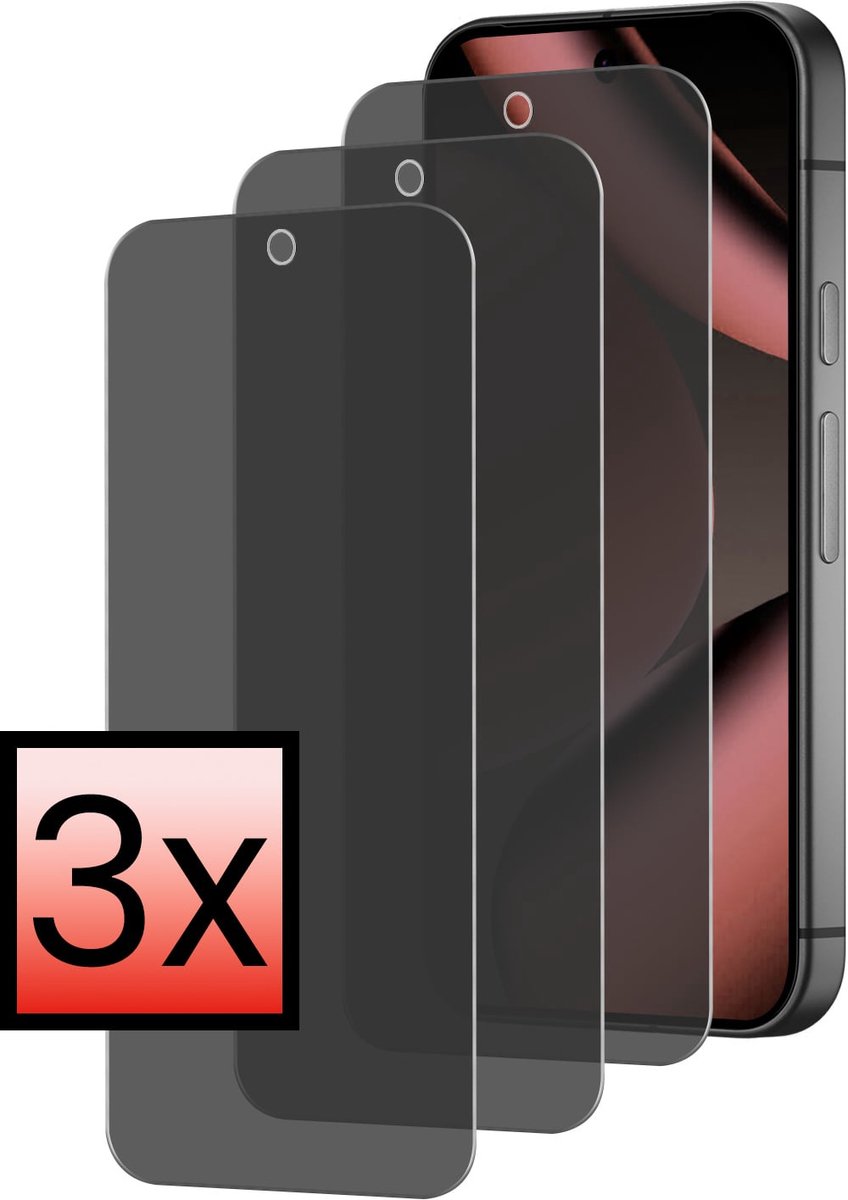 Screenprotector - 3 Stuks - Geschikt voor Google Pixel 11 Pro - Privacy Filter - Beschermglas - Gehard Glas - Tempered Glass - Screen Protector - Anti Spy - Full Display Cover