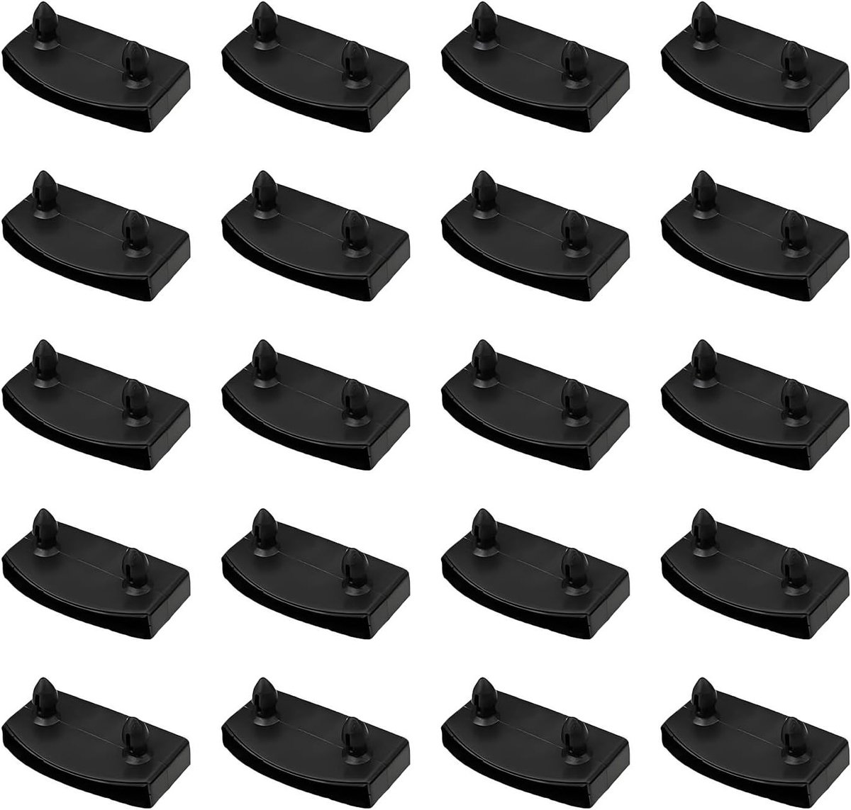 Set van 20 slatted frame houders voor eenpersoonsbed, bedlat houders, duurzame en corrosiebestendige plastic eindkap houders