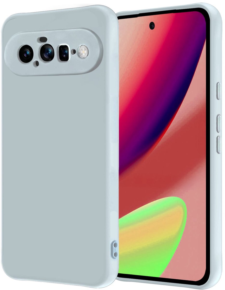 Hoesje - Geschikt voor Google Pixel 11 - Sterk & Shockproof - Hoes Cover - Siliconen Case - Lichtblauw