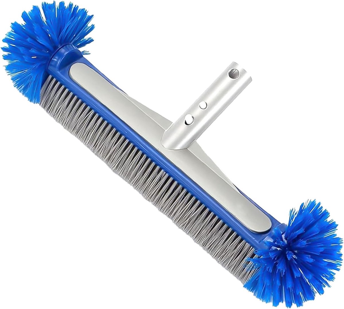 SnelShoppen - Pool Brush voor Foliebad, Pool Broom met Halfronde Borstels voor Muren, Tegels en Trappen, Lichtgewicht en Stevig, Ideaal voor Zwembad O