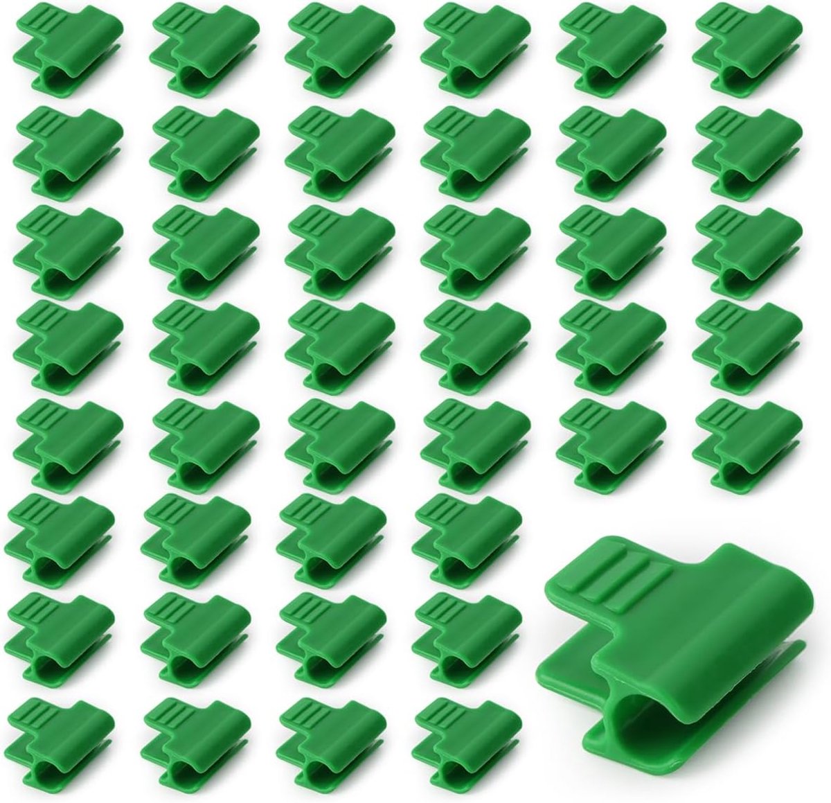 SnelShoppen - 50Pcs Greenhouse Clamps - 11mm Tuinklemmen voor Folie, Netten en Tunnel Hoepels - Sterke Plastic Clips voor Kassen, Frames en Schuilplaa