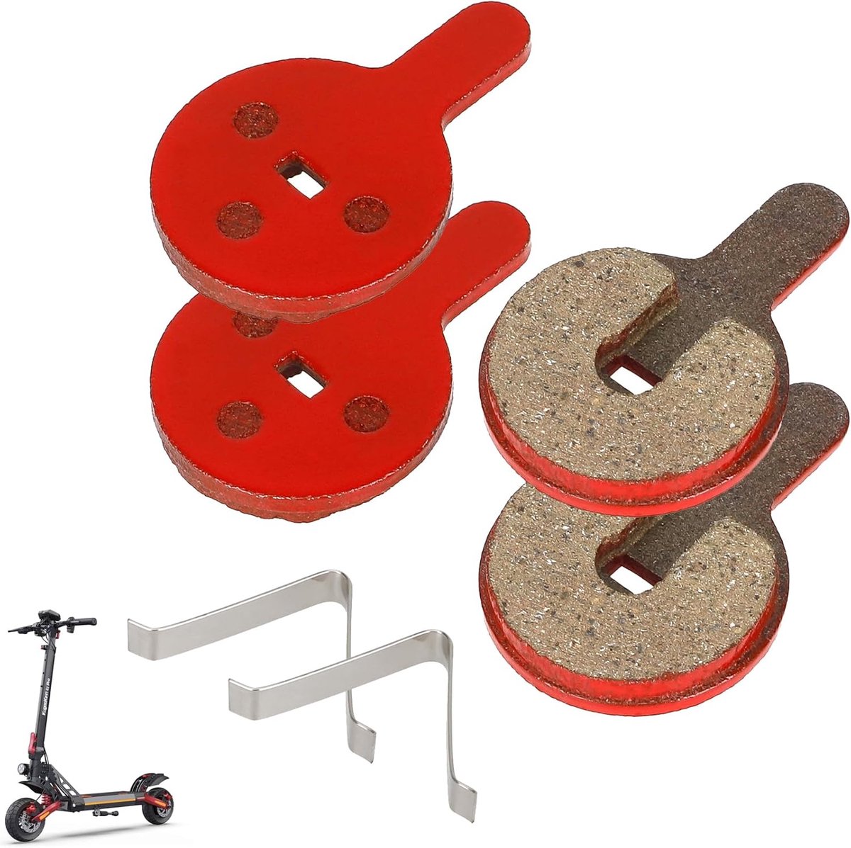 SnelShoppen - Brake Pads voor Elektrische Scooter, Disc Brake Lining Pad, Geschikt voor Kukirin G2 Pro, G2 Max, Dualtron Togo, Hitway H5, Hoogwaardige