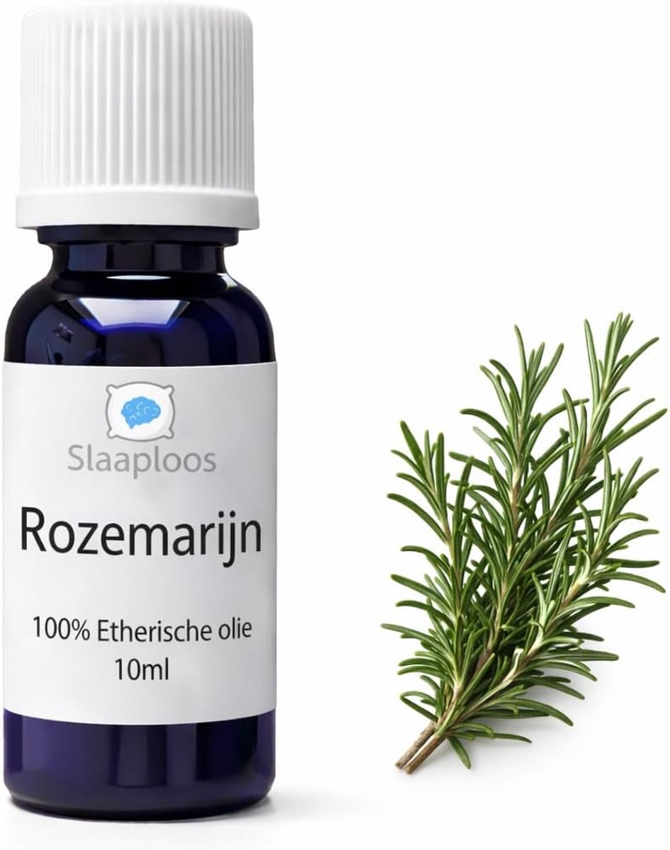 SnelShoppen - 100% Pure Rosemary Oil - Essentiële Olie - 10ml - Aromatherapie - Voor Mentale Helderheid - Met Druppeldop - Frisse Geur - Ondersteunt G