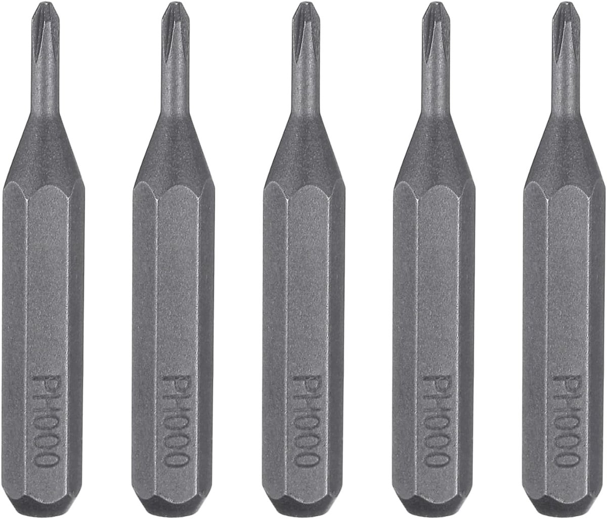SnelShoppen - 5pcs Schroevendraaier Bits PH000 Phillips 5/32 Inch Hex 28mm Lengte Magnetische Hex Bits S2 Staal voor Elektrische Handmatige Schroevend