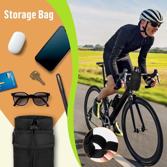 SnelShoppen - 2 Pack Fiets Drinkhouder 12-24oz, Zonder Schroeven, Handvat Drinkhouder, Flessenhouder, Waterfles Houder, Cadeau voor Fietsers — afbeelding 3