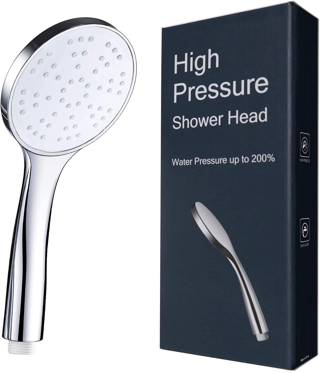 SnelShoppen - Duschkopf Druckerhöhend | Universele Wassersparende Duschkop voor Hoogdruk, Handdouche voor Bad en Spa, Luxe Duschbrause in Modern Desig