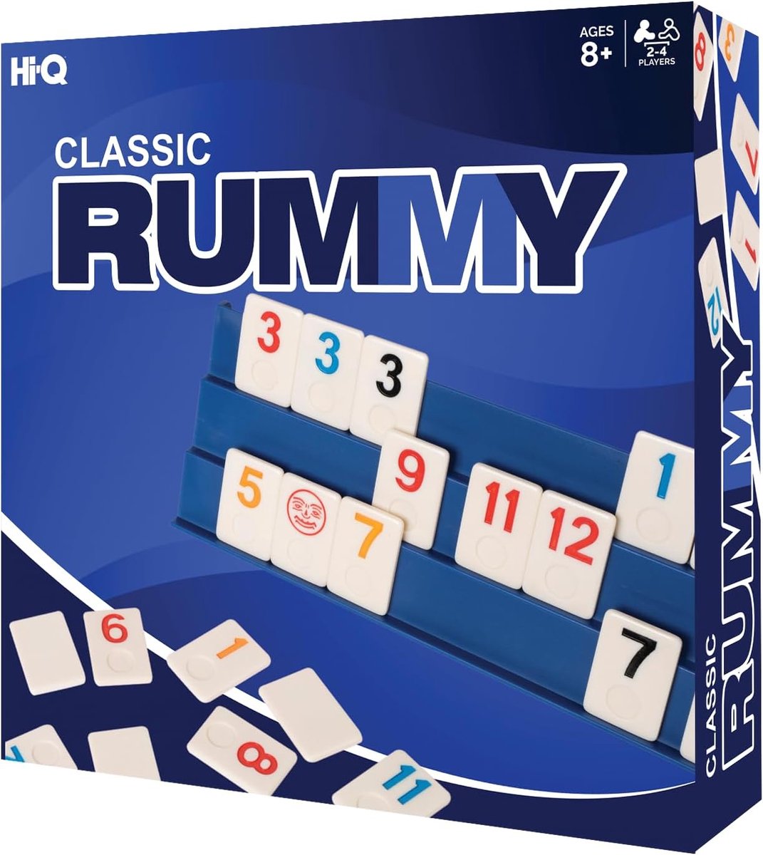 SnelShoppen - Mini Rummy Spelset voor Volwassenen en Kinderen - 106 Tegels, Inclusief 4 Speelrekken - Perfect Cadeau voor Feesten en Gezellige Avonden