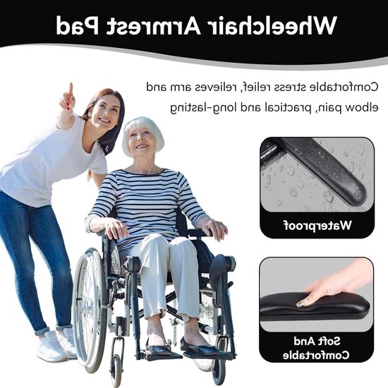 Universele Armleuninghoezen voor Rolstoelen - 2 Stuks, Verstelbare en Comfortabele Kussens voor Kinderen en Volwassenen, Bescherming en Ondersteuning — afbeelding 5