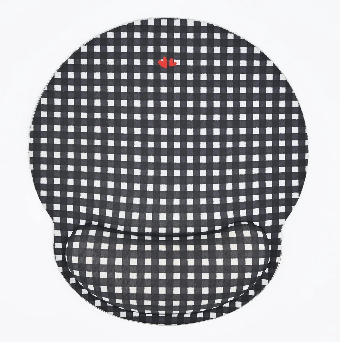 SnelShoppen - Ergonomische Muismat met Polssteun | Gel Mouse Pad | Ronde Vorm | Antislip Onderaan | Voor Thuis en Kantoor