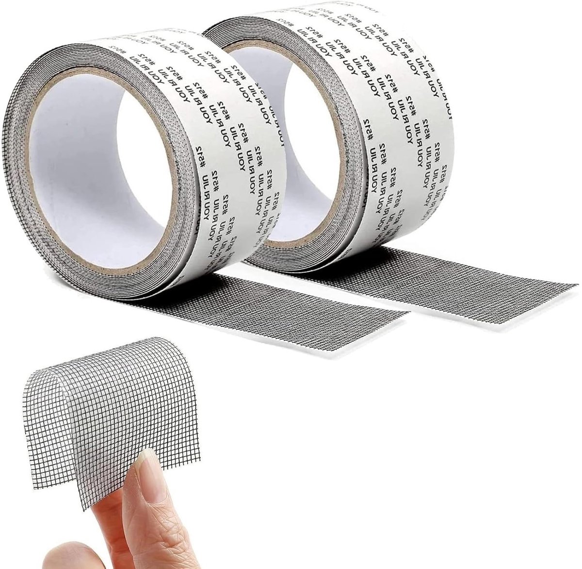 Insectenwerende Reparatietape voor Ramen, Vezelglas Plakband voor Effectieve Bescherming, 5cm x 200cm (Grijs)