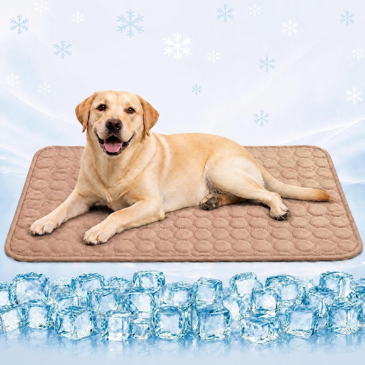 Verkoelende Mat voor Honden en Katten (XL, 100x70cm) - Ademend, Wasbaar en Antislip - Ideaal voor Thuis, Auto en Reizen