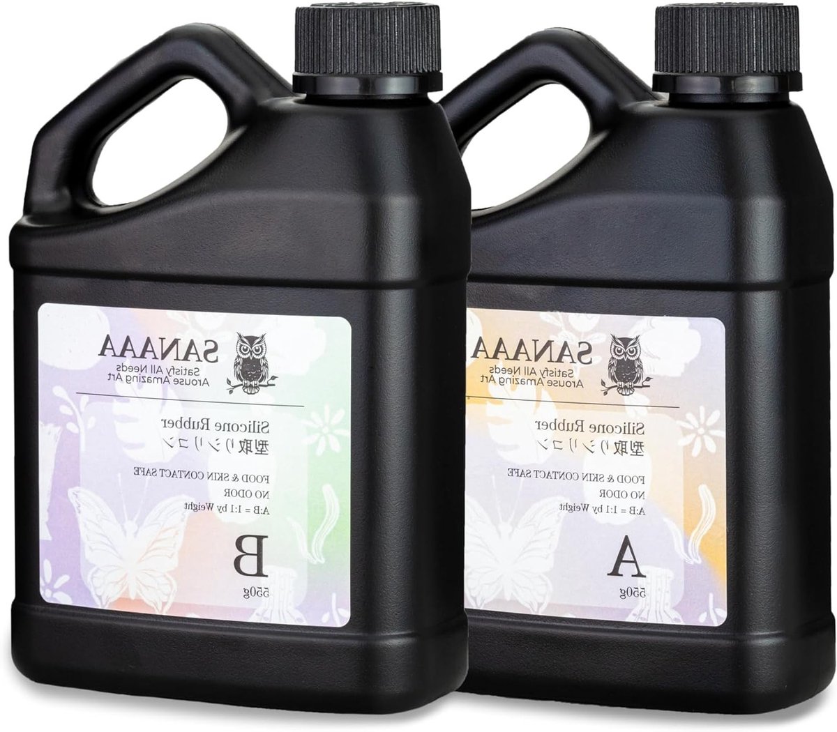 Liquid Silicone Rubber voor Mallen 1:1, 10A - Perfect voor Resin Gieten, DIY Projecten en Ambachten, 1100g
