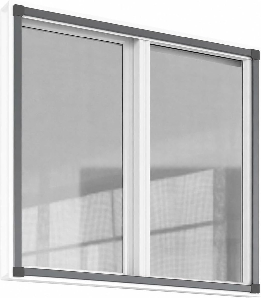 Thijox - Raamhor Vliegengaas 100x150 cm - Aanpasbaar Horrengaas van Glasvezel - Insectenho