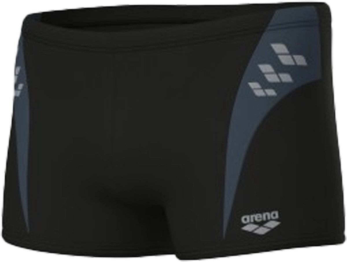 Arena step logo zwembroek in de kleur zwart.