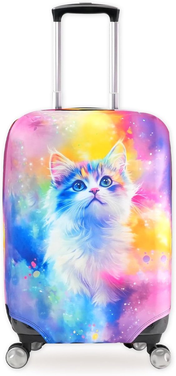 SnelShoppen - Luggage Covers - Elastische Reis Kofferhoes - Persoonlijke Koffer Bescherming - Krassenbestendige Luggage Opbergcovers - Reiskoffer Prot