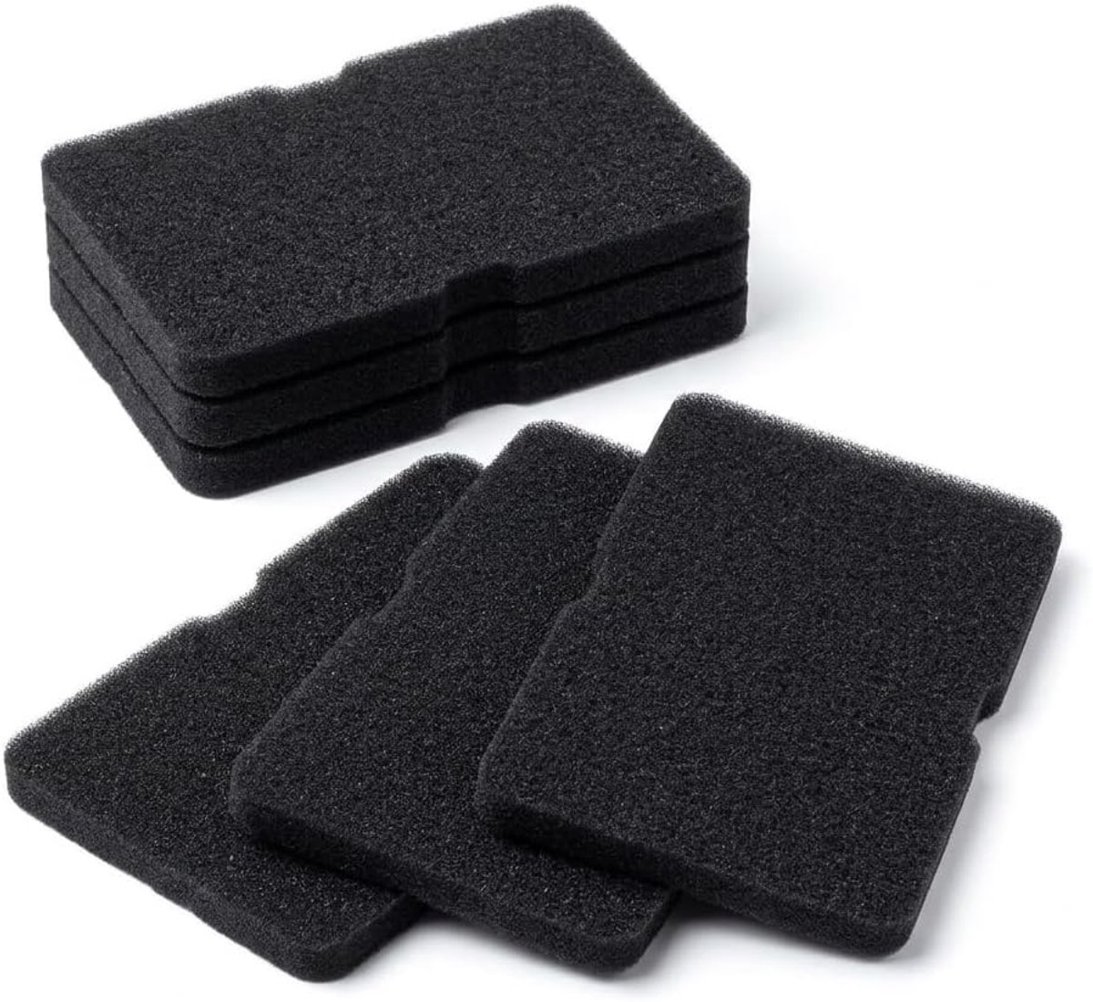SnelShoppen - 6 stuks droogfilters voor warmtepompdroger, universele wasbare filtermat van polyurethaan, vervangingsfilter, op maat te snijden filters