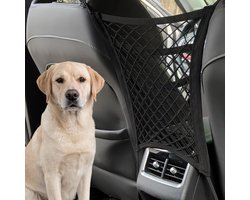 SnelShoppen - Car Seat Luggage Net - Universele 3-Tier Auto Opberg Organiser - 30 x 27 cm - Duurzaam 2550D Polyester - Ideaal voor Tussen Voorstoelen