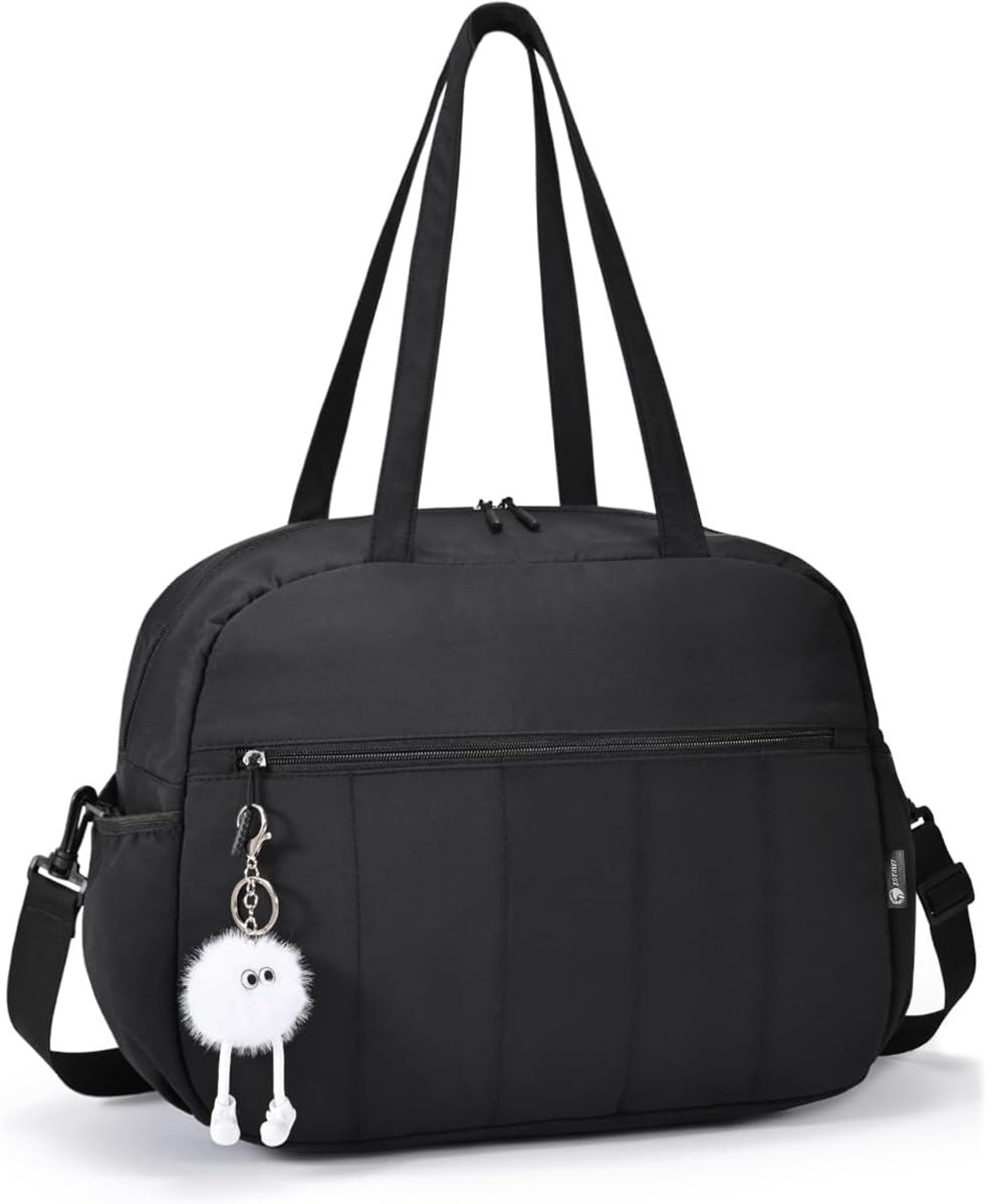 SnelShoppen - Puffer Travel Bag Dames Handbagage 40x30x20cm - Sporttas 25L Waterdicht - Reistassen voor Vliegtuig, Fitness, Weekend & Ziekenhuis