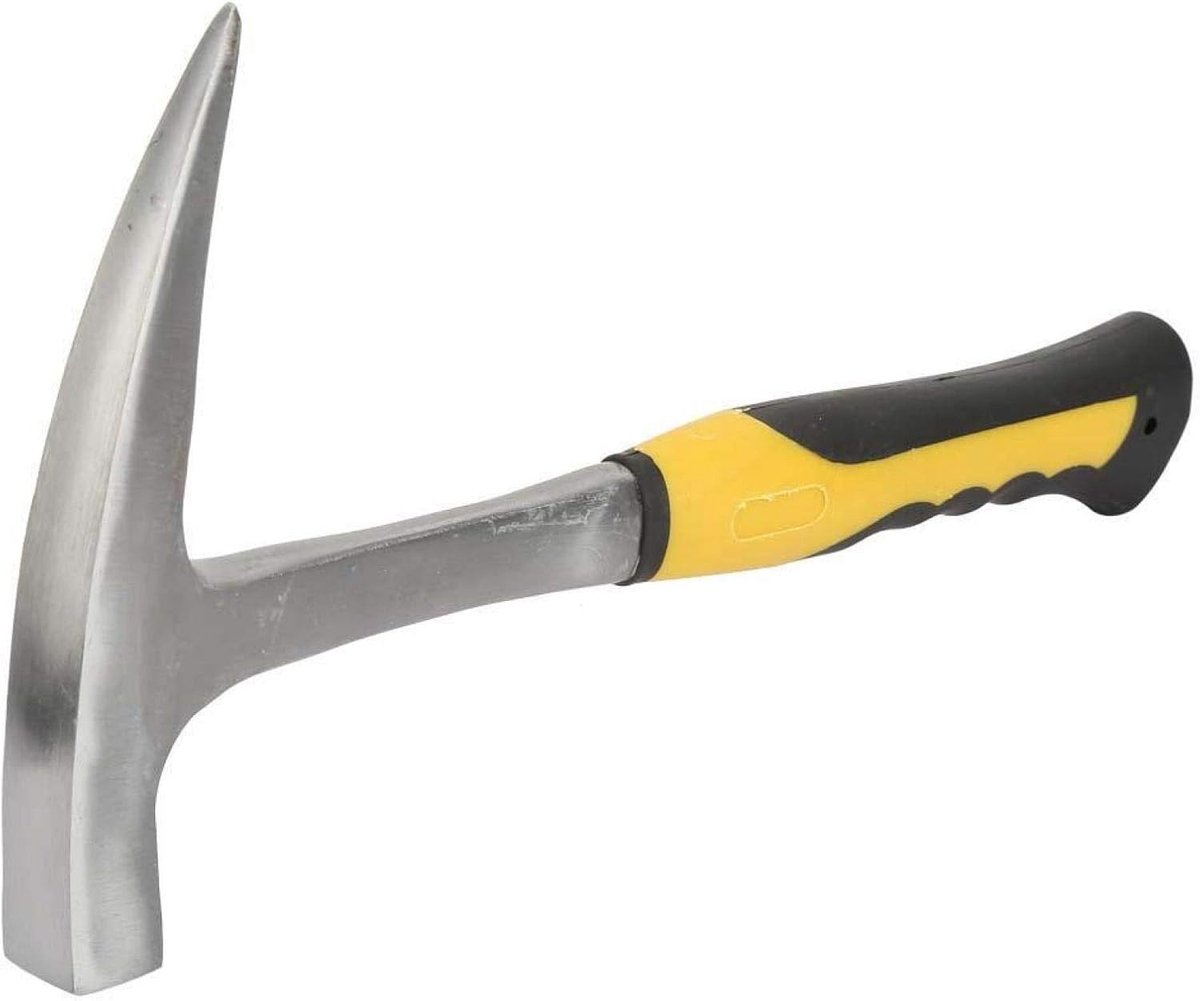 SnelShoppen - Brick Hammer Dubbel Hoofd Plat Mond, Duitse Stijl, Geel Zwart, 1025g, Hoog Kolenstaal, Slijtvast, Voor Geologie, Bouw en Onderzoek