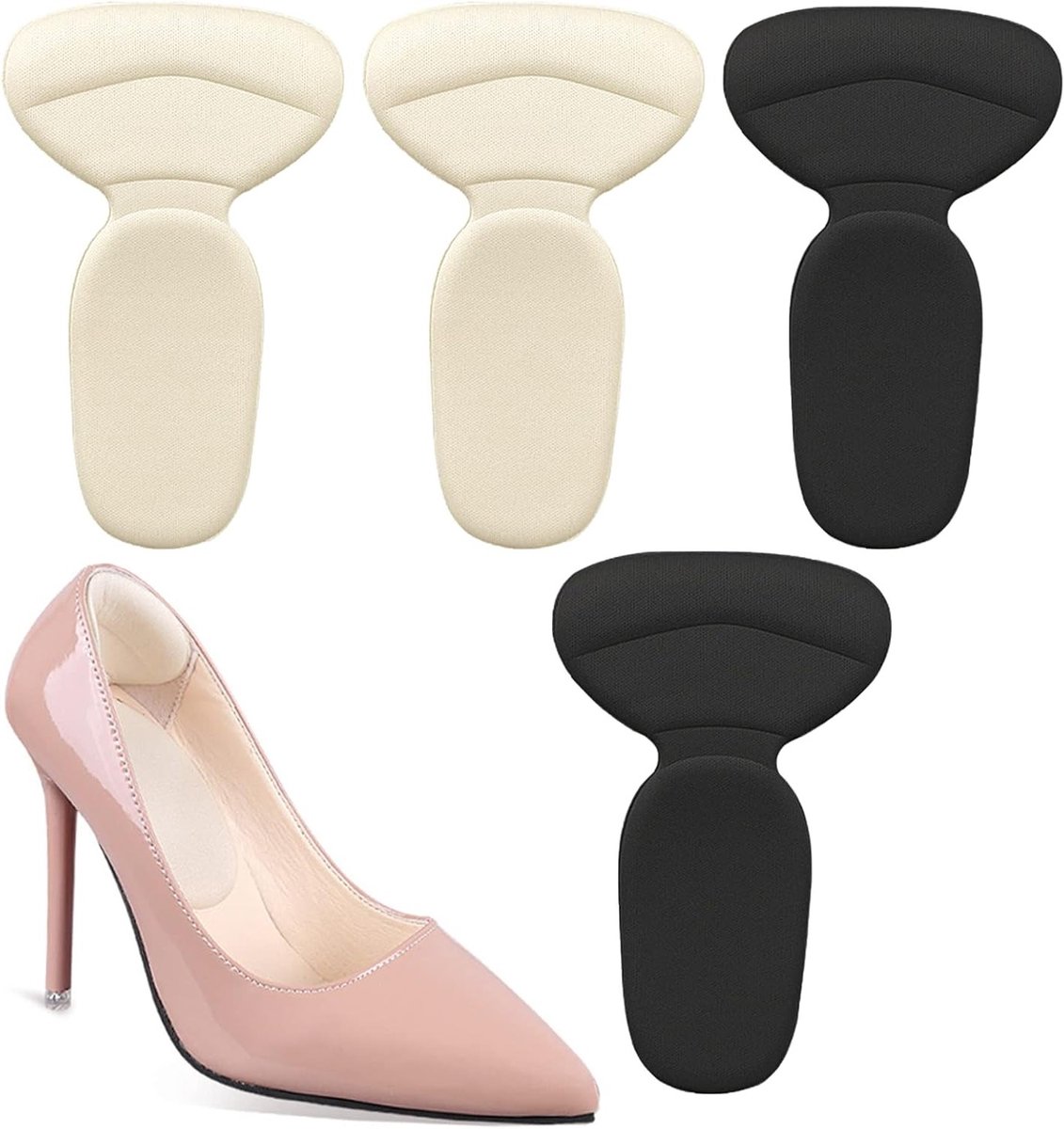 Comfortabele en Zelfklevende Heel Pads voor Schoenen - Bescherming tegen Schade, Antislip Kussens, Ideaal voor Hakken en Dagelijks Gebruik