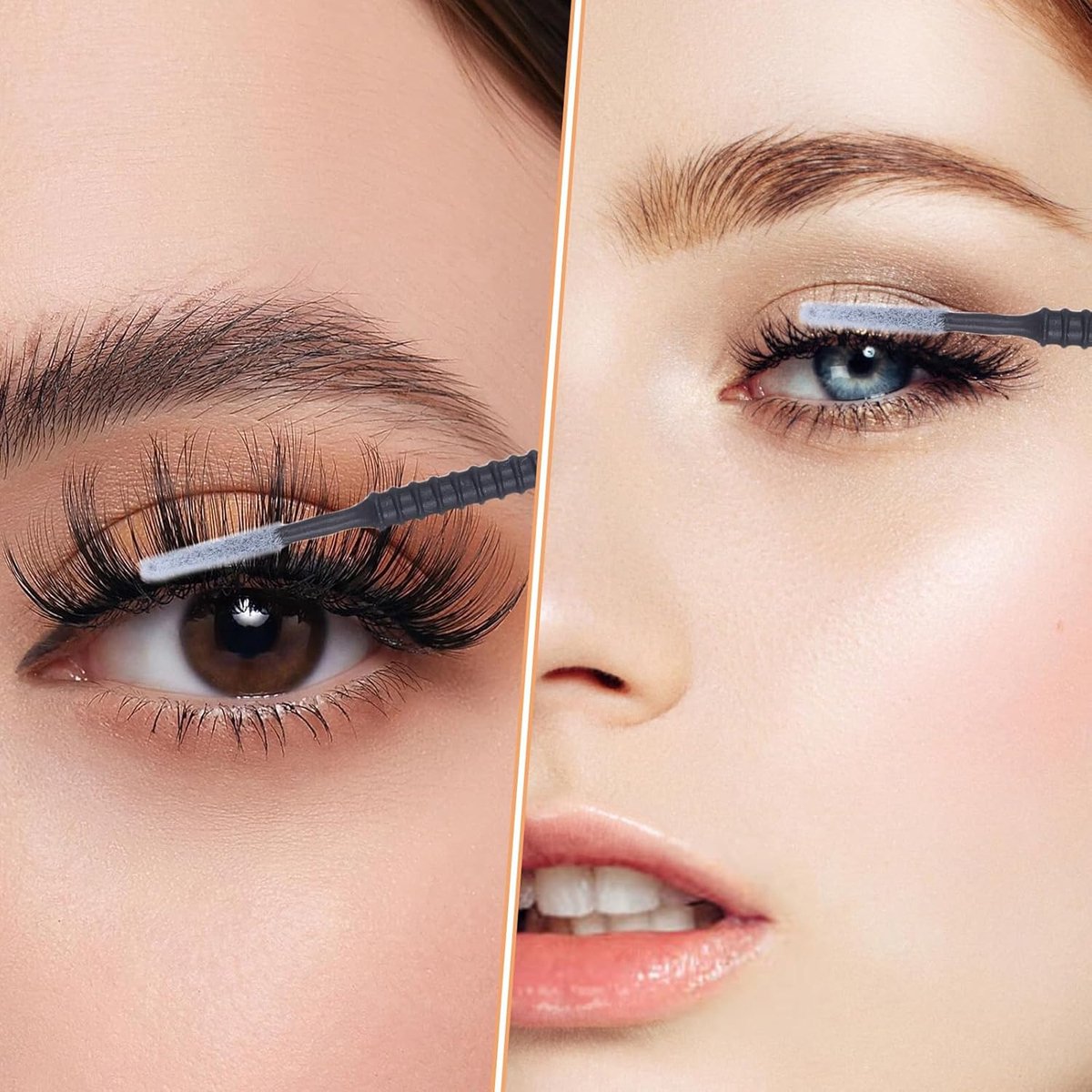 SnelShoppen - Pack van 200 Wegwerp Micro Applicator Brushes voor Wimperextensions - 10 cm Lange Schoonmaakstokken - Lintvrije Microfiber Borstels voor