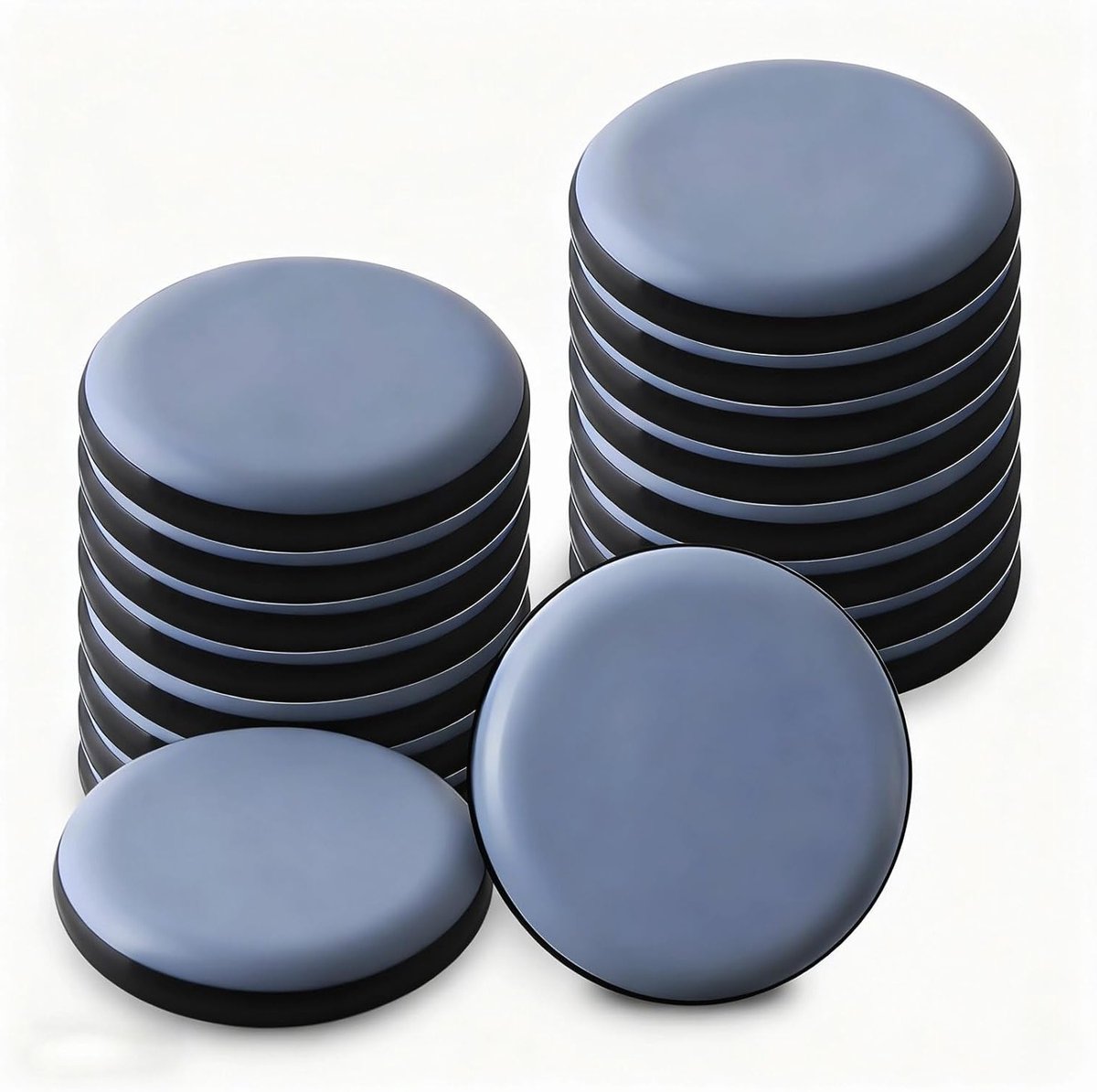 Set van 16 Zelfklevende Meubelglijders 30 mm Rond - Krassenbestendig voor Zware Meubels en