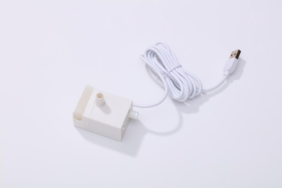 SnelShoppen - Ultra Stille Vervangende Waterpomp voor 3.2L Kattenfontein, Energiezuinig 5V-1A, Compatibel met Diverse Modellen