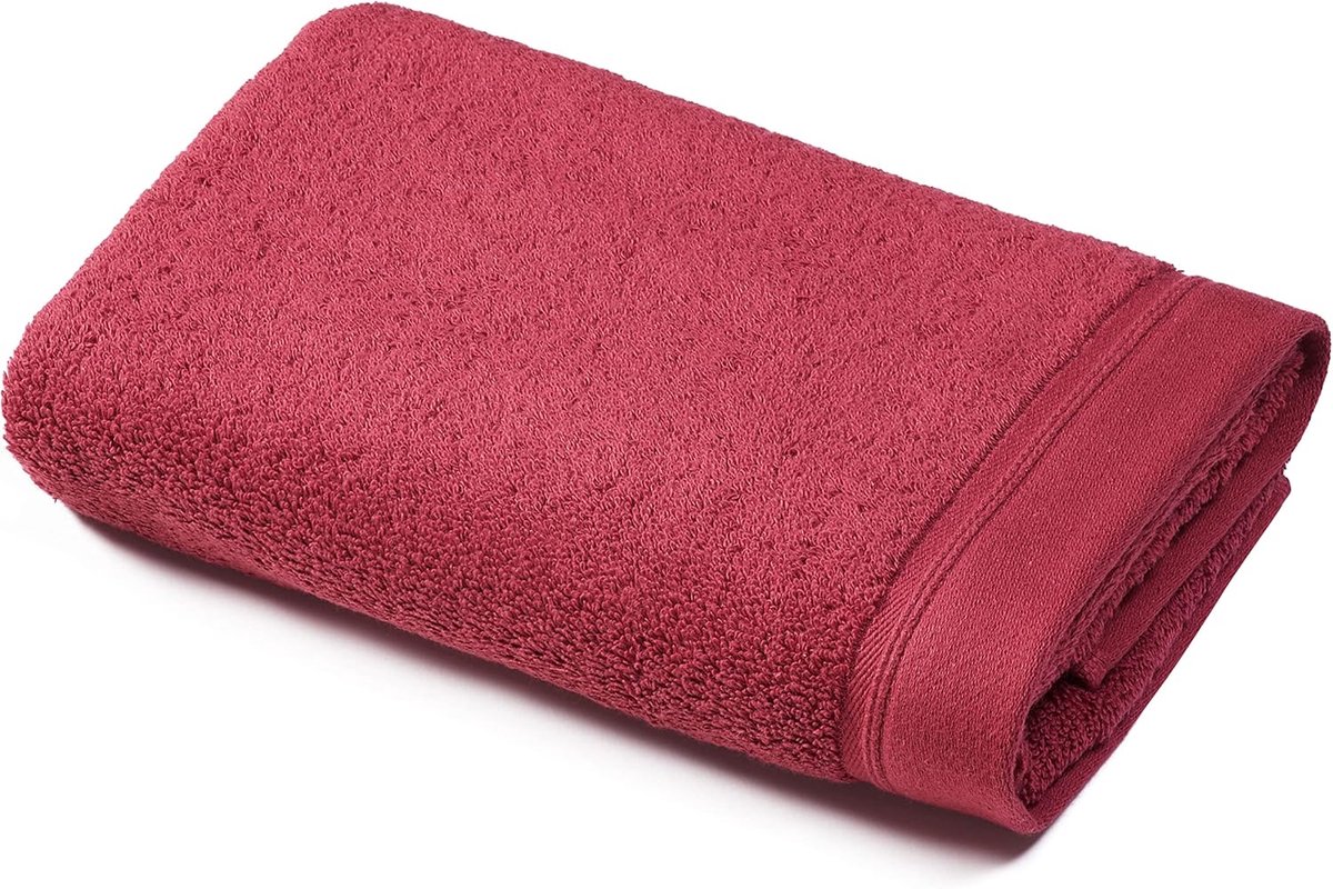 SnelShoppen - Premium Handdoek 50 x 100 cm, 100% Organic Katoen, Luxe 580 g/m², Bordeaux, Ideaal voor Bad, Sport, Thuis en Reizen