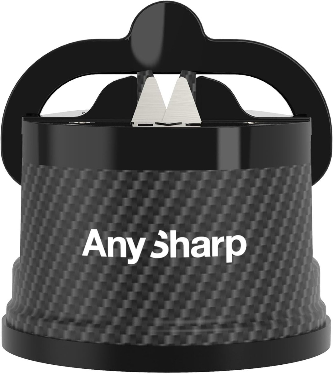 SnelShoppen - AnySharp Messcherpe Messen Slijper, Handenvrij Veilig, PowerGrip Zuignap, Geschikt voor Alle Keukenmessen, Ideaal voor Hard Staal & Kart