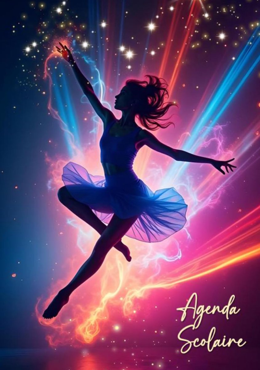 SnelShoppen - Agenda scolaire 2026-2027 | Organisateur et Planificateur Journalier A5 pour Meisjes | 2 Jours Per Pagina | Girly Ontwerp met Danseuse M