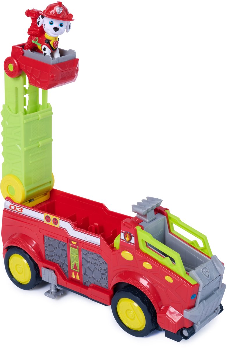 PAW Patrol - De Dino Film - Marshall's Brandweerwagen - Speelgoedbrandweerwagen van meer dan 25,4 cm — cadeau in Spellen & Speelgoed - foto 2