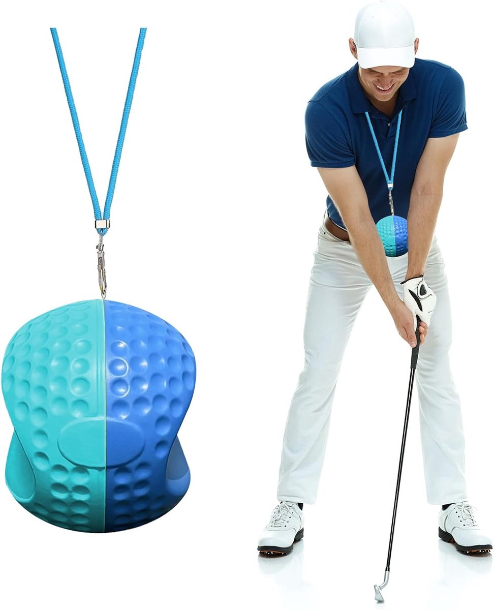 SnelShoppen - Golf Swing Trainer, Golf Training Aids voor Mannen en Vrouwen, Swing Trainer, Ball Training Aid, PU Materiaal, Ideaal voor Consistente S