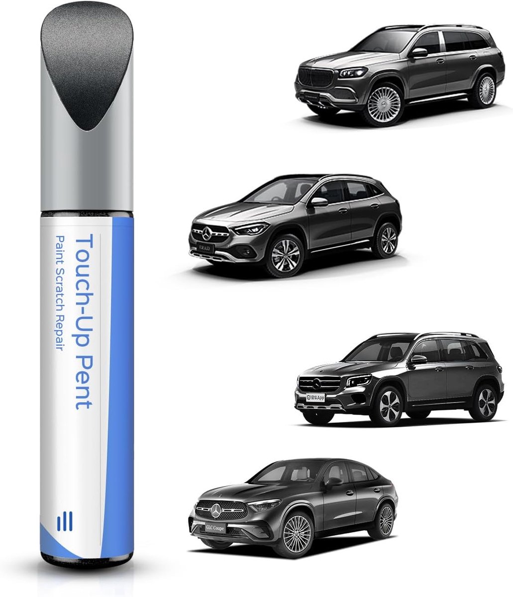 SnelShoppen - Selenite Grey Metallic Touch Up Paint Pen voor Auto Schadeherstel - Perfecte Kleur Match voor Krassen en Schilfers - 12ml - Geschikt voo