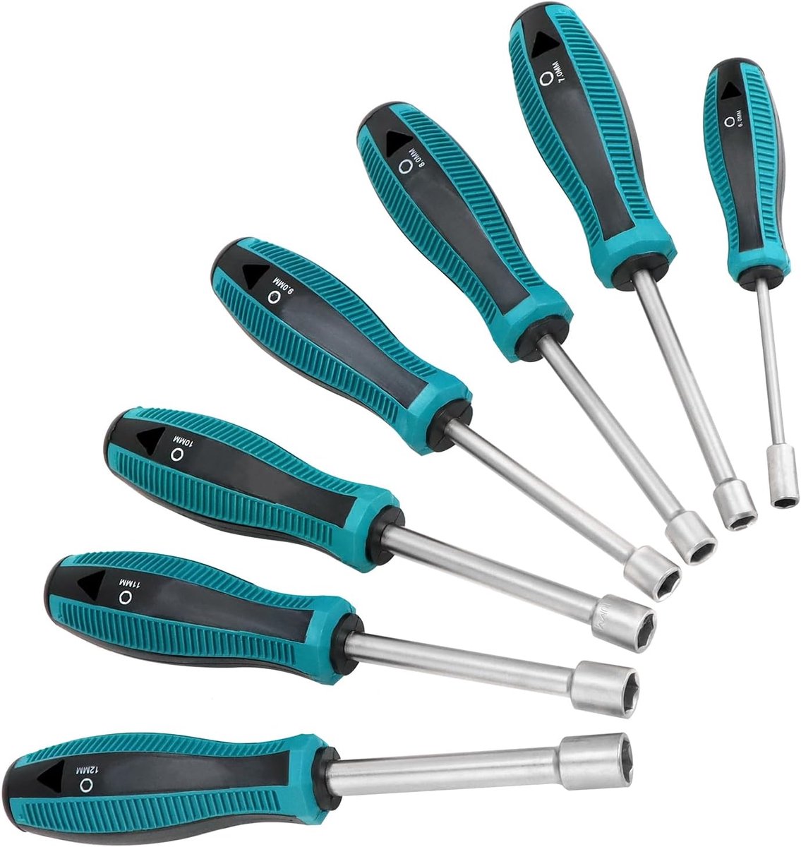 SnelShoppen - 7-delige Steeksleutel en Schroevendraaier Set, 6-12mm, Ergonomisch en Duurzaam, Voor Hex Hoofd Schroeven, Ideaal voor Klussen en Onderho