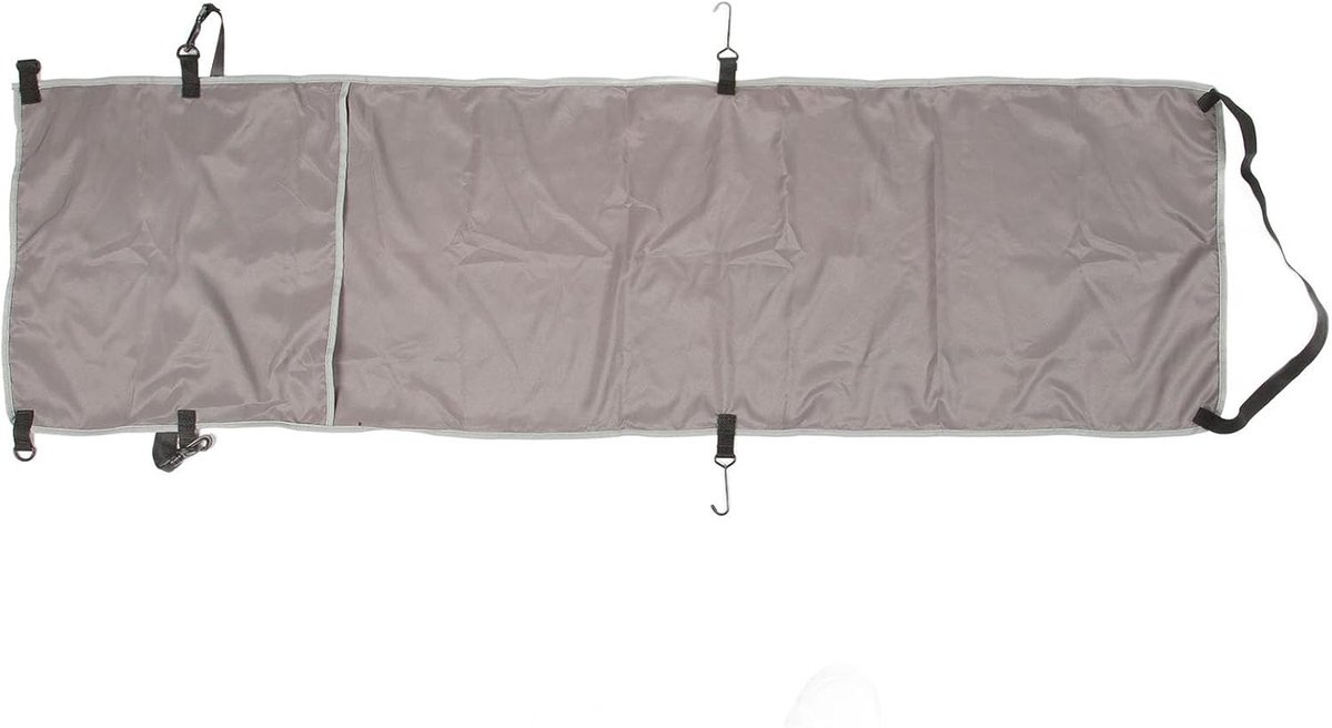 SnelShoppen - Ergonomische Airplane Footrest Hammock - Verstelbare Lichtgewicht Reis Voetsteun voor Buiten, Grijs - Comfortabel en Gezond tijdens Vlie