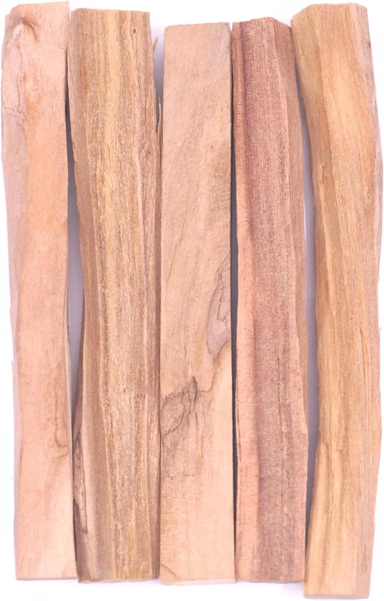 SnelShoppen - Sandelhout uit Indonesië, 1e graad, 5 logs van ca. 40 g, rijpe harthout, Santalum album, balsamische geur, traditionele wierook