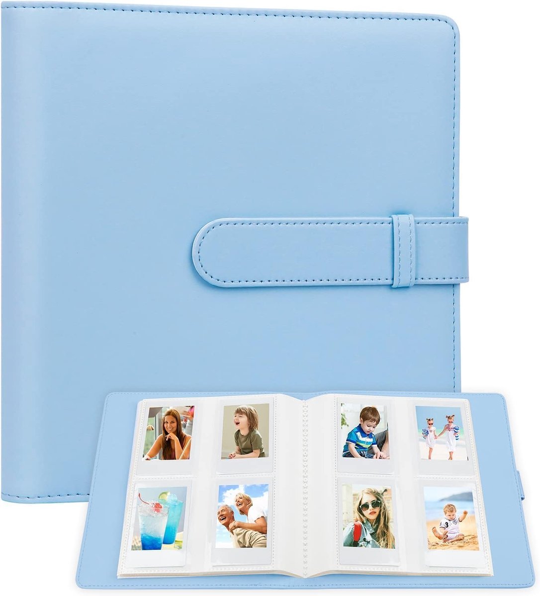 SnelShoppen - 256 Slots Foto Album voor Instant Camera's en Printers, Geschikt voor Fujifilm Instax Mini, Polaroid Snap, Groot Capaciteit, Ideaal voor