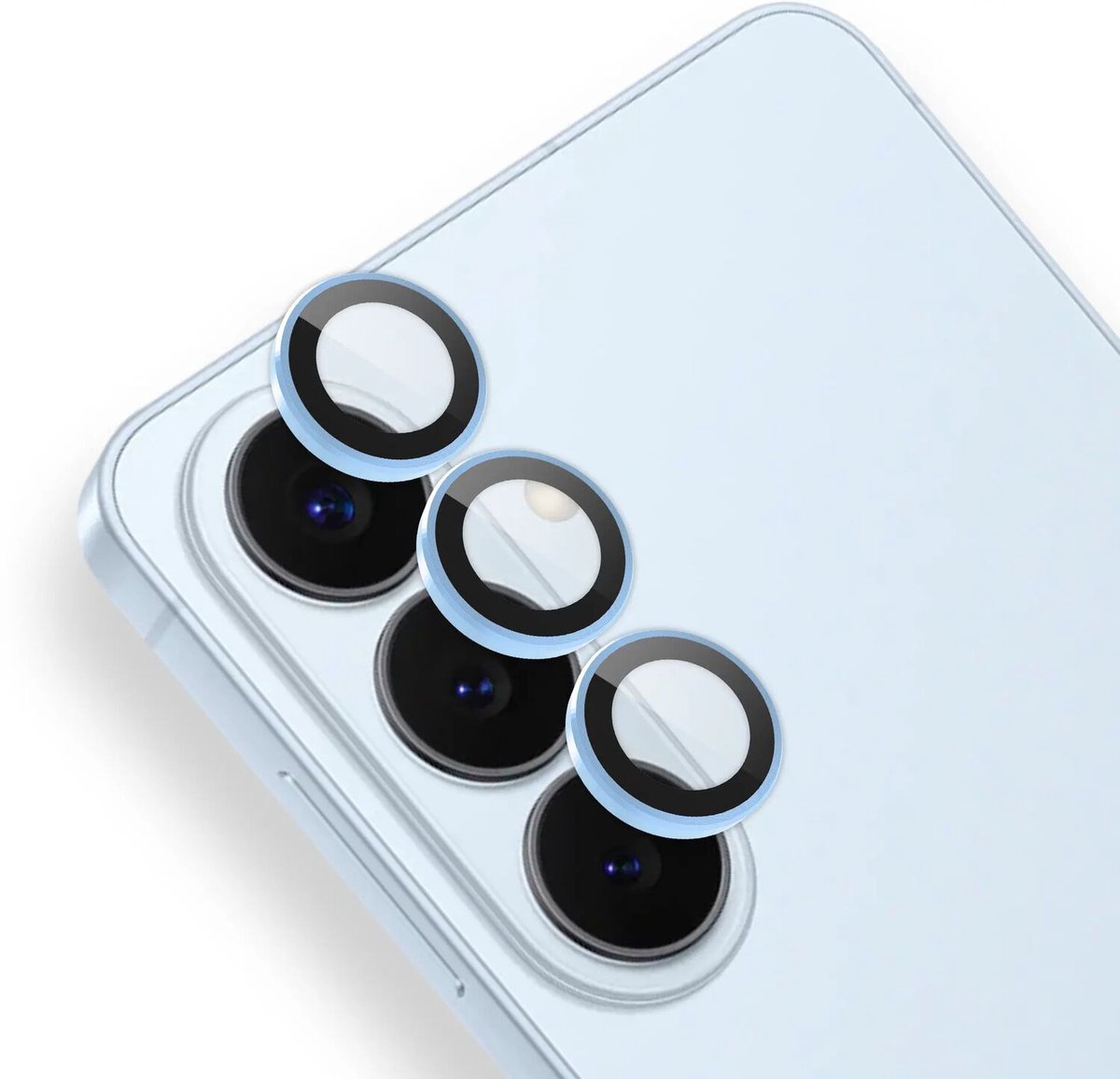 Rosso Camera Frame Protector Geschikt voor Samsung Galaxy S26 - Case Friendly - 9H Tempered Glass voor Cameralens - Gemakkelijke Installatie met Tray - Blauw